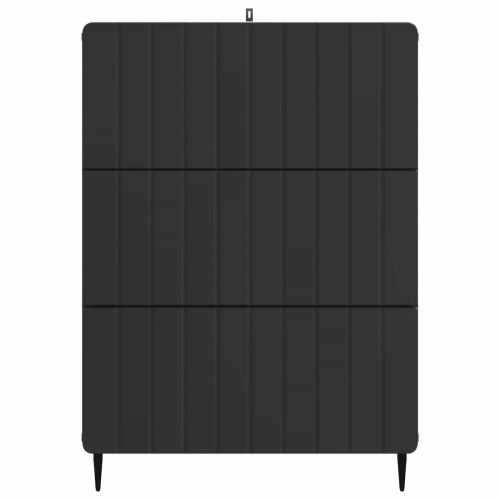 Чекмеджетен шкаф Черно 66 x 34,5 x 92 см Инженерна дървесина