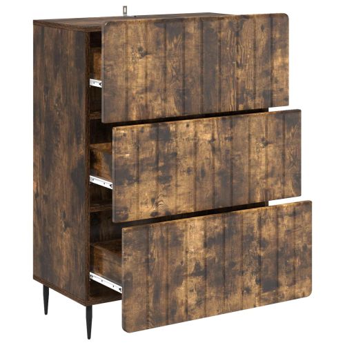 Чекмеджетен шкаф Опушен дъб 66 x 34,5 x 92 см