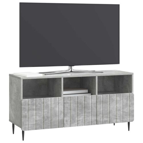 ТВ шкаф Бетонно сиво 102 x 34,5 x 50 см Инженерна дървесина