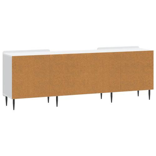 ТВ шкаф Бяло 150 x 31 x 52 см Инженерна дървесина