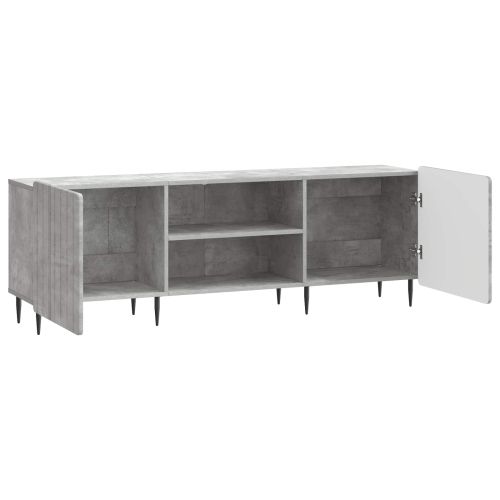 ТВ шкаф Бетонно сиво 150 x 31 x 52 см Инженерна дървесина