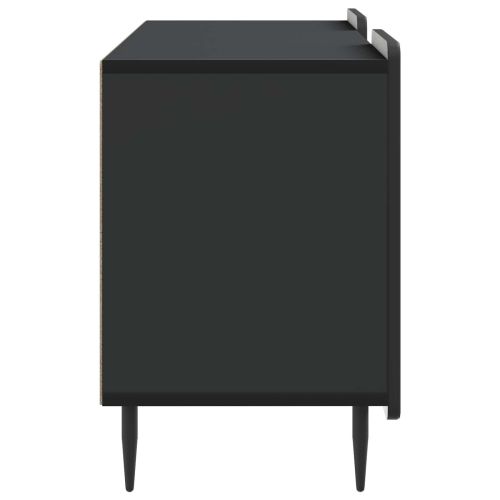 ТВ шкаф Черно 102 x 34,5 x 52 см Инженерна дървесина