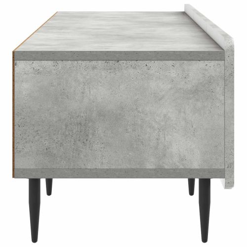 ТВ шкаф Бетонно сиво 147 x 34,5 x 32 см Инженерна дървесина