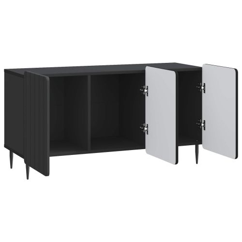 ТВ шкаф Черно 99 x 34,5 x 52 см Инженерна дървесина