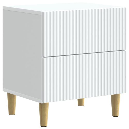 Нощен шкаф 2 pcs Бяло 43 x 34,5 x 48 см Инженерна дървесина