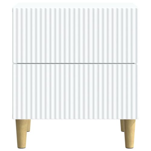 Нощен шкаф 2 pcs Бяло 43 x 34,5 x 48 см Инженерна дървесина