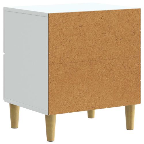 Нощен шкаф 2 pcs Бяло 43 x 34,5 x 48 см Инженерна дървесина