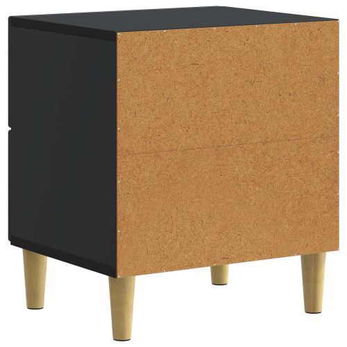 Нощен шкаф Черно 43 x 34,5 x 48 см Инженерна дървесина