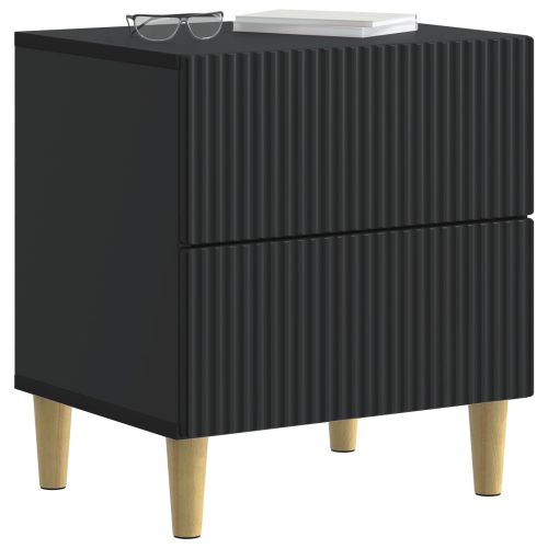 Нощен шкаф 2 pcs Черно 43 x 34,5 x 48 см Инженерна дървесина