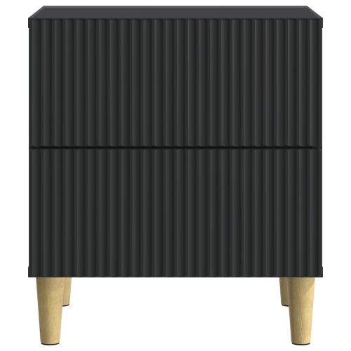 Нощен шкаф 2 pcs Черно 43 x 34,5 x 48 см Инженерна дървесина