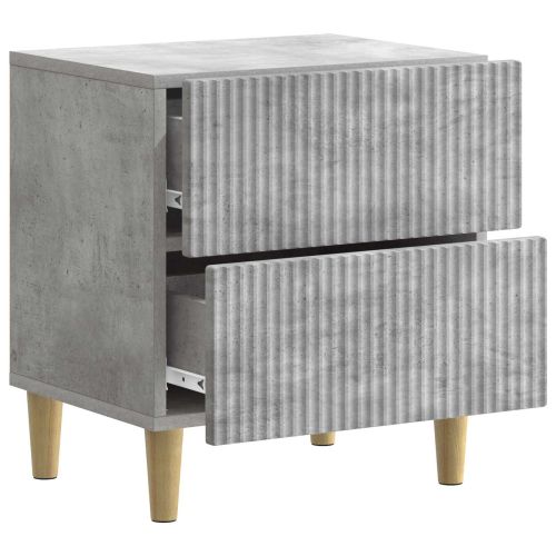 Нощен шкаф с чекмедже 2 pcs Бетонно сиво 43 x 34,5 x 48 см