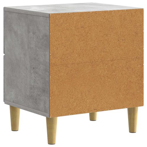 Нощен шкаф с чекмедже 2 pcs Бетонно сиво 43 x 34,5 x 48 см