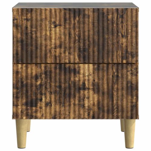 Нощен шкаф с чекмедже 2 pcs Опушен дъб 43 x 34,5 x 48 см
