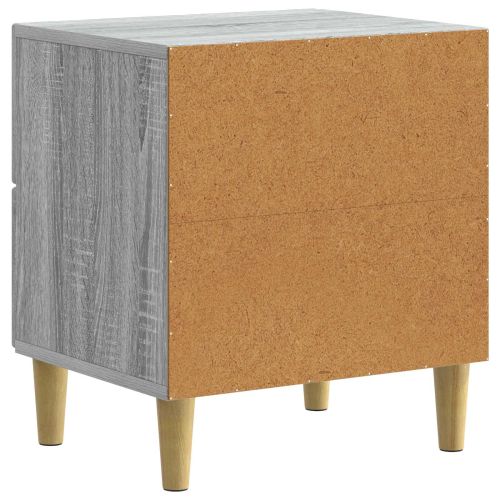 Нощен шкаф с чекмедже 2 pcs Сива сонома 43 x 34,5 x 48 см