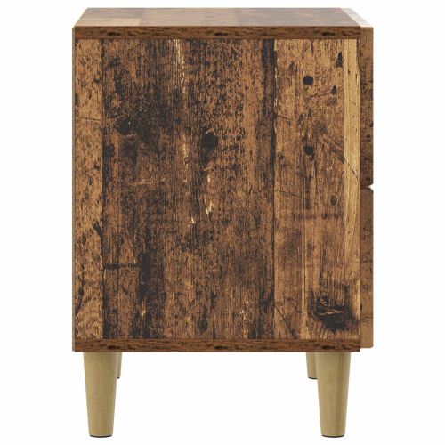 Нощен шкаф с чекмедже 2 pcs Старо дърво 43 x 34,5 x 48 см