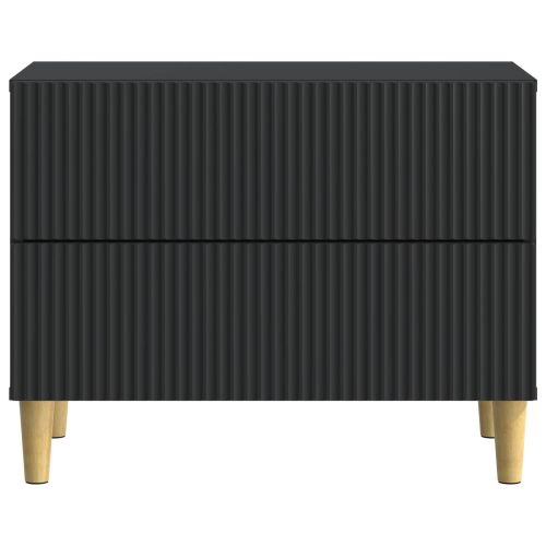 Нощен шкаф Черно 62 x 34,5 x 48 см Инженерна дървесина