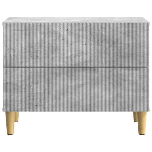 Нощен шкаф Бетонно сиво 62 x 34,5 x 48 см Инженерна дървесина