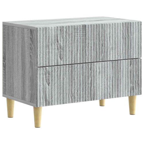 Нощен шкаф Сива сонома 62 x 34,5 x 48 см Инженерна дървесина