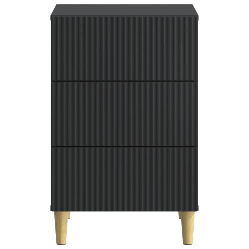 Нощен шкаф Черно 43 x 41 x 66,5 см Инженерна дървесина