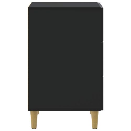 Нощен шкаф Черно 43 x 41 x 66,5 см Инженерна дървесина