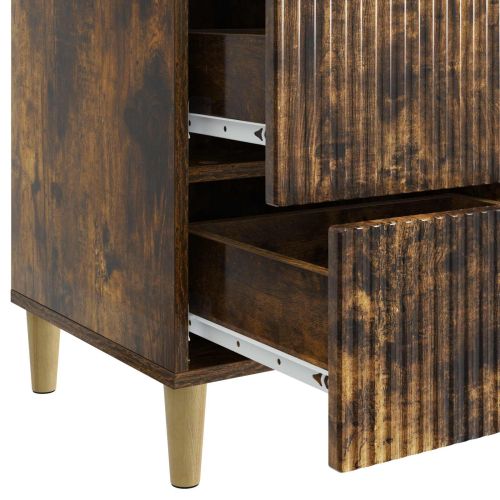 Нощен шкаф Опушен дъб 43 x 41 x 66,5 см Инженерна дървесина
