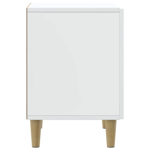 Нощен шкаф 2 pcs Бяло 43 x 34,5 x 50 см Инженерна дървесина