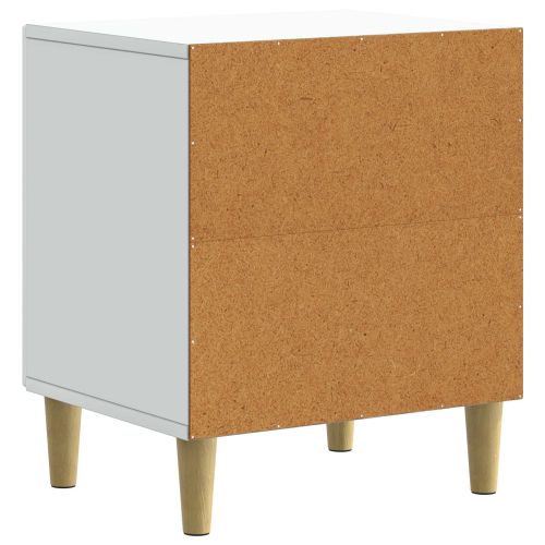 Нощен шкаф 2 pcs Бяло 43 x 34,5 x 50 см Инженерна дървесина