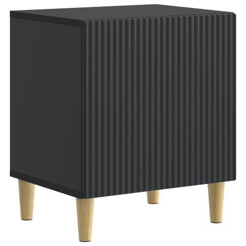 Нощен шкаф 2 pcs Черно 43 x 34,5 x 50 см Инженерна дървесина