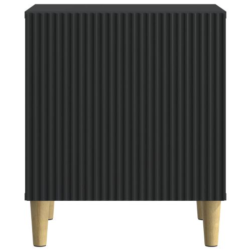 Нощен шкаф 2 pcs Черно 43 x 34,5 x 50 см Инженерна дървесина
