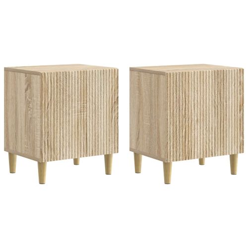 Нощен шкаф 2 pcs Дъб сонома 43 x 34,5 x 50 см