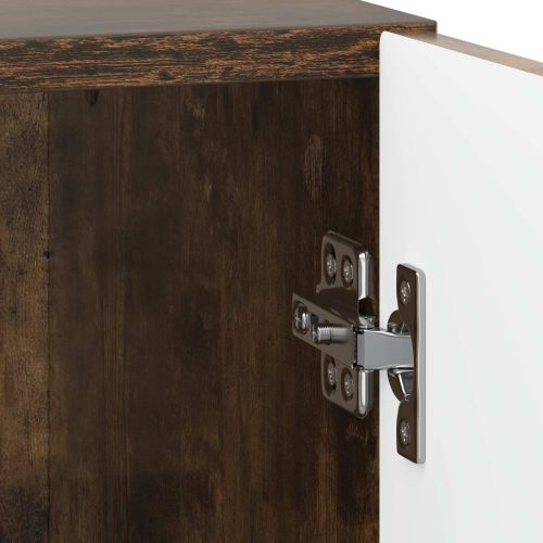 Нощен шкаф 2 pcs Опушен дъб 43 x 34,5 x 50 см