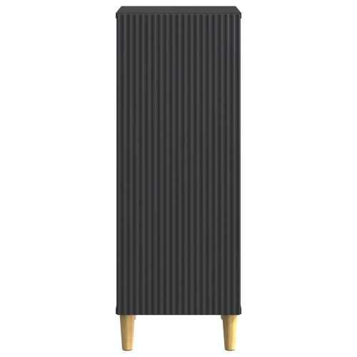 Служебен шкаф Черно 33 x 34,5 x 90 см Инженерна дървесина