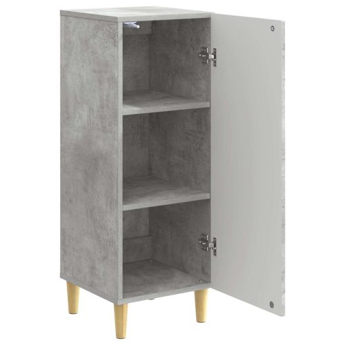 Служебен шкаф Бетонно сиво 33 x 34,5 x 90 см