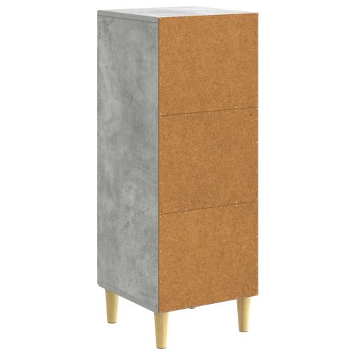 Служебен шкаф Бетонно сиво 33 x 34,5 x 90 см