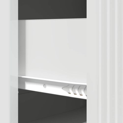 Чекмеджетен шкаф Бял гланц 66 x 34,5 x 90 см