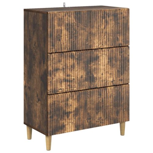 Чекмеджетен шкаф Опушен дъб 66 x 34,5 x 90 см