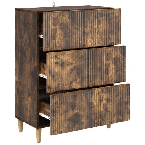 Чекмеджетен шкаф Опушен дъб 66 x 34,5 x 90 см