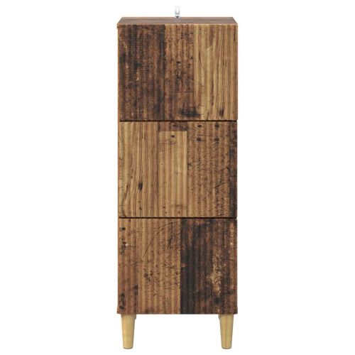 Чекмеджетен шкаф Старо дърво 33 x 34,5 x 90 см