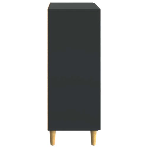 Служебен шкаф Черно 66 x 34,5 x 90 см Инженерна дървесина
