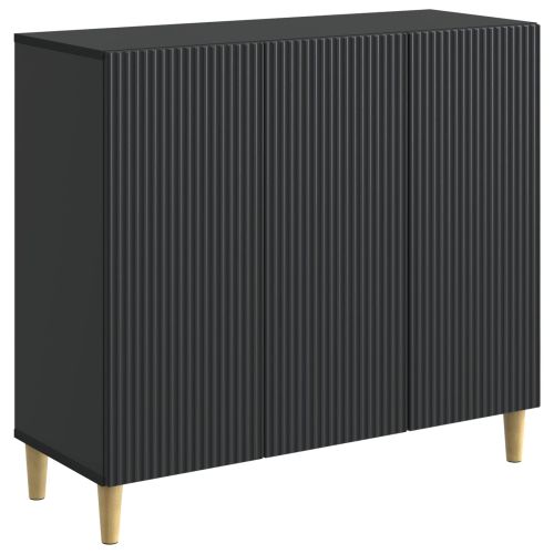 Служебен шкаф Черно 89 x 34,5 x 80 см Инженерна дървесина