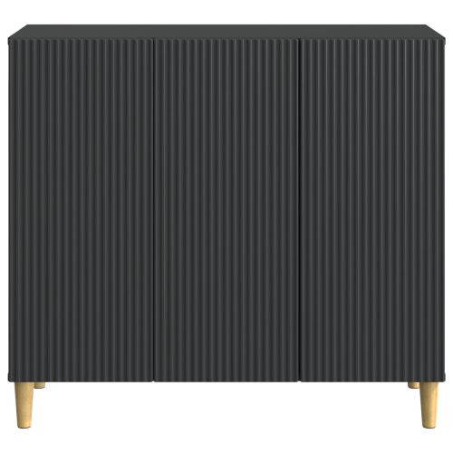 Служебен шкаф Черно 89 x 34,5 x 80 см Инженерна дървесина