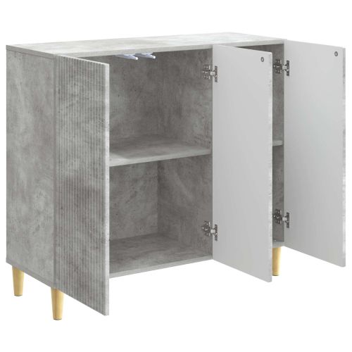 Служебен шкаф Бетонно сиво 89 x 34,5 x 80 см