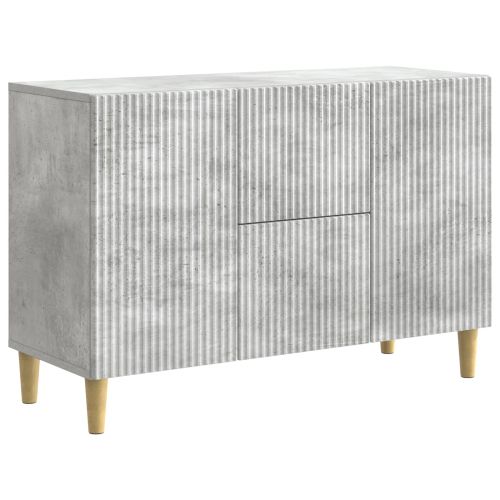 Служебен шкаф с чекмедже Бетонно сиво 89 x 34,5 x 60 см