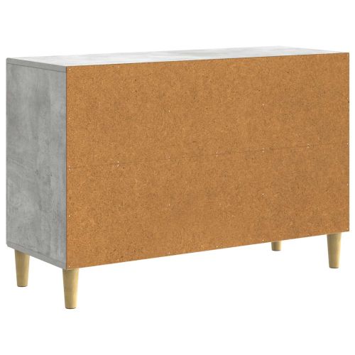Служебен шкаф с чекмедже Бетонно сиво 89 x 34,5 x 60 см