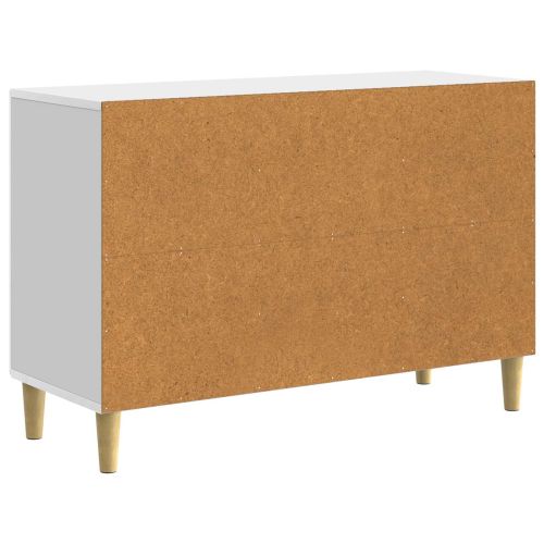 Служебен шкаф Бял гланц 89 x 34,5 x 60 см Инженерна дървесина