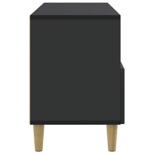 ТВ шкаф с чекмедже Черно 102 x 34,5 x 50 см Инженерна дървесина