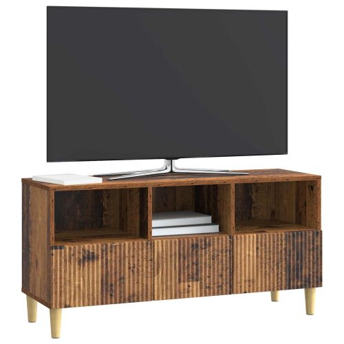 ТВ шкаф Старо дърво 102 x 34,5 x 50 см Инженерна дървесина
