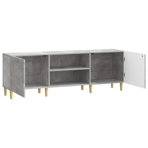 ТВ шкаф Бетонно сиво 150 x 31 x 50 см Инженерна дървесина