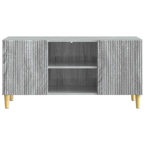 ТВ шкаф Сива сонома 102 x 34,5 x 50 см Инженерна дървесина