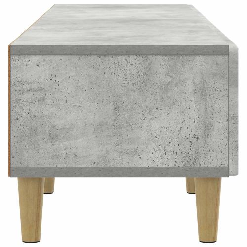 ТВ шкаф Бетонно сиво 147 x 34,5 x 30 см Инженерна дървесина